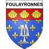 Foulayronnes Sticker wappen, gelsenkirchen, augsburg, klebender aufkleber