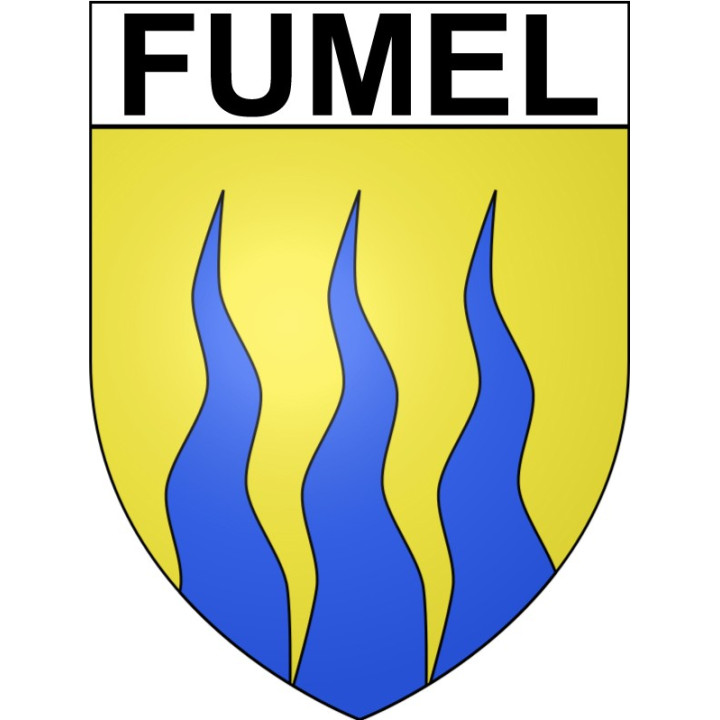 Fumel 47 ville Stickers blason autocollant adhésif