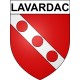 Pegatinas escudo de armas de Lavardac adhesivo de la etiqueta engomada