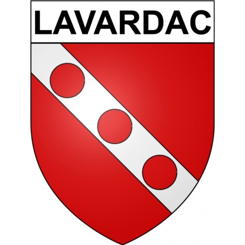 Lavardac 47 ville Stickers blason autocollant adhésif