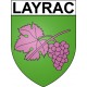 Layrac Sticker wappen, gelsenkirchen, augsburg, klebender aufkleber