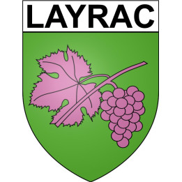 Stickers coat of arms Layrac adhesive sticker