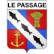 Pegatinas escudo de armas de Le Passage adhesivo de la etiqueta engomada