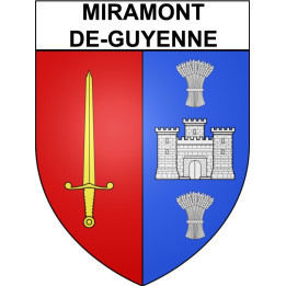 Miramont-de-Guyenne Sticker wappen, gelsenkirchen, augsburg, klebender aufkleber