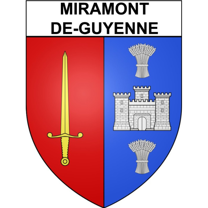 Miramont-de-Guyenne Sticker wappen, gelsenkirchen, augsburg, klebender aufkleber