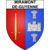 Miramont-de-Guyenne 47 ville Stickers blason autocollant adhésif