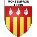 Monsempron-Libos 47 ville Stickers blason autocollant adhésif