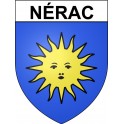 Pegatinas escudo de armas de Nérac adhesivo de la etiqueta engomada