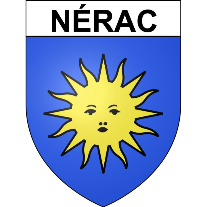 Nérac 47 ville Stickers blason autocollant adhésif