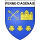Penne-d'Agenais 47 ville Stickers blason autocollant adhésif
