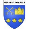 Penne-d'Agenais Sticker wappen, gelsenkirchen, augsburg, klebender aufkleber