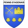 Penne-d'Agenais Sticker wappen, gelsenkirchen, augsburg, klebender aufkleber