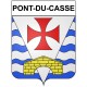 Pegatinas escudo de armas de Pont-du-Casse adhesivo de la etiqueta engomada