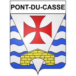 Pont-du-Casse Sticker wappen, gelsenkirchen, augsburg, klebender aufkleber