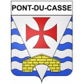 Pont-du-Casse Sticker wappen, gelsenkirchen, augsburg, klebender aufkleber