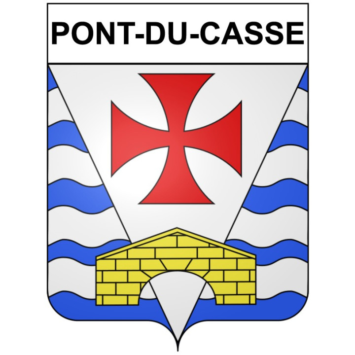 Pont-du-Casse 47 ville Stickers blason autocollant adhésif