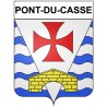 Stickers coat of arms Pont-du-Casse adhesive sticker
