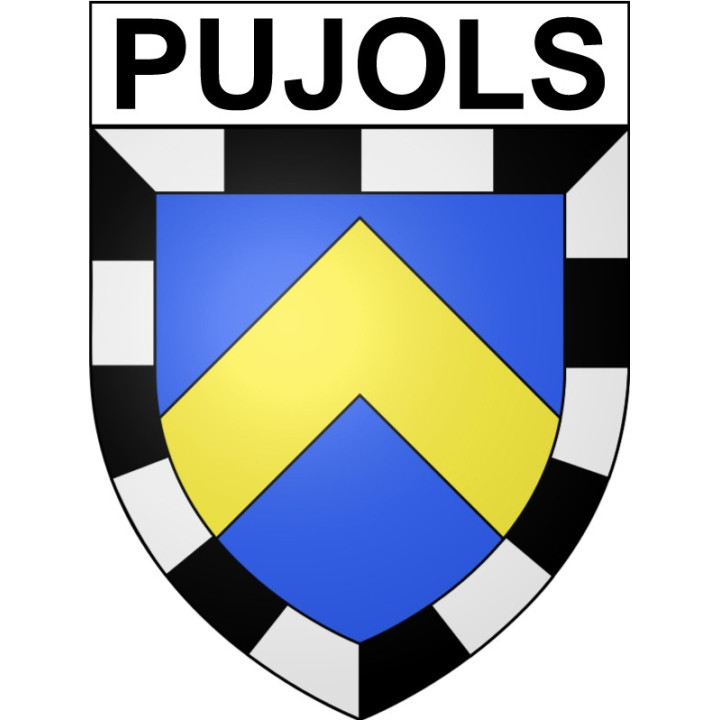 Pujols Sticker wappen, gelsenkirchen, augsburg, klebender aufkleber