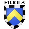 Pujols 47 ville Stickers blason autocollant adhésif