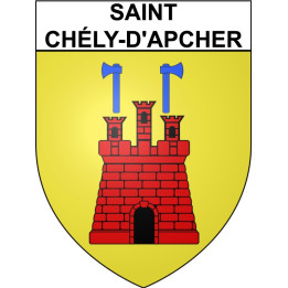 Stickers coat of arms Saint-Chély-d'Apcher adhesive sticker