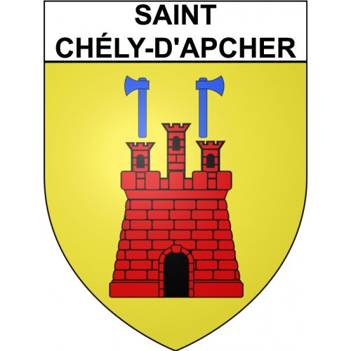Saint-Chély-d'Apcher Sticker wappen, gelsenkirchen, augsburg, klebender aufkleber
