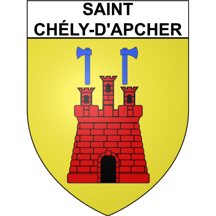 Saint-Chély-d'Apcher 47 ville Stickers blason autocollant adhésif