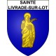 Stickers coat of arms Sainte-Livrade-sur-Lot adhesive sticker