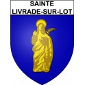 Sainte-Livrade-sur-Lot Sticker wappen, gelsenkirchen, augsburg, klebender aufkleber