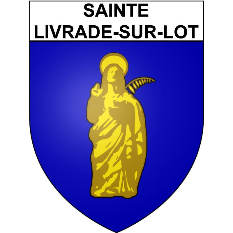 Adesivi stemma Sainte-Livrade-sur-Lot adesivo
