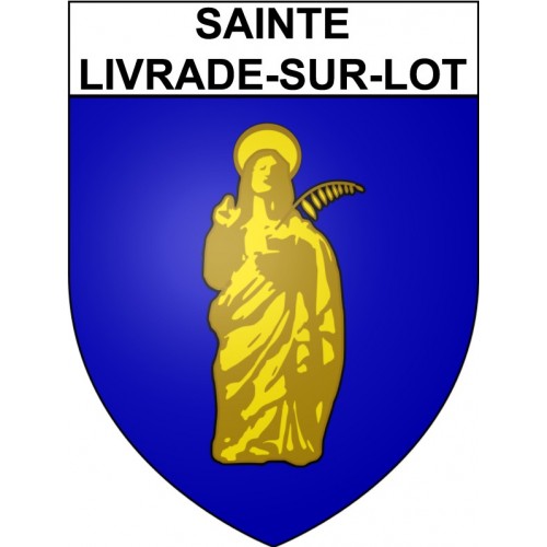 Stickers coat of arms Sainte-Livrade-sur-Lot adhesive sticker