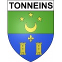 Tonneins Sticker wappen, gelsenkirchen, augsburg, klebender aufkleber