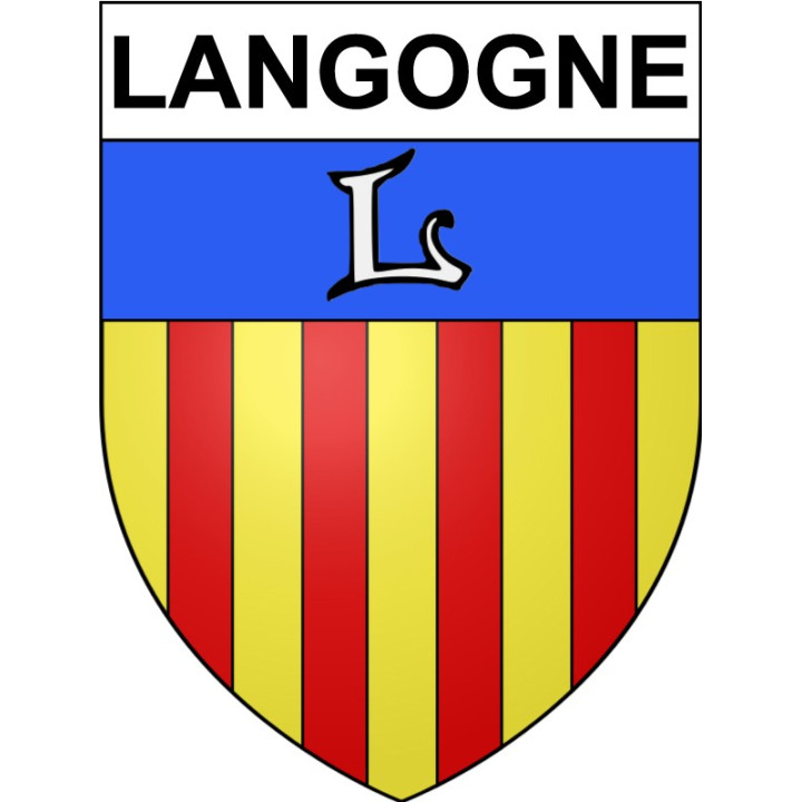 Langogne 48 ville Stickers blason autocollant adhésif