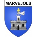 Stickers coat of arms Marvejols adhesive sticker