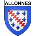 Allonnes 49 ville Stickers blason autocollant adhésif