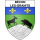 Bécon-les-Granits Sticker wappen, gelsenkirchen, augsburg, klebender aufkleber