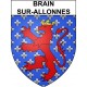 Brain-sur-Allonnes 49 ville Stickers blason autocollant adhésif