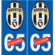 La Juventus de Turín, la Juve, el número de calcomanía elección de la etiqueta engomada de Fútbol