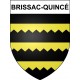 Pegatinas escudo de armas de Brissac-Quincé adhesivo de la etiqueta engomada
