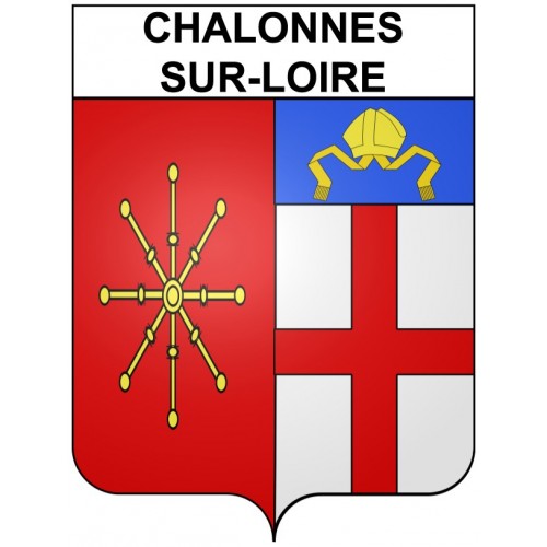 Chalonnes-sur-Loire 49 ville Stickers blason autocollant adhésif