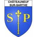 Châteauneuf-sur-Sarthe 49 ville Stickers blason autocollant adhésif