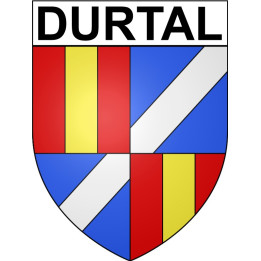 Durtal 49 ville Stickers blason autocollant adhésif