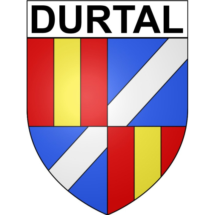 Durtal Sticker wappen, gelsenkirchen, augsburg, klebender aufkleber