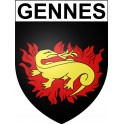 Gennes Sticker wappen, gelsenkirchen, augsburg, klebender aufkleber