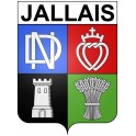 Jallais 49 ville Stickers blason autocollant adhésif
