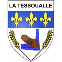 La Tessoualle 49 ville Stickers blason autocollant adhésif