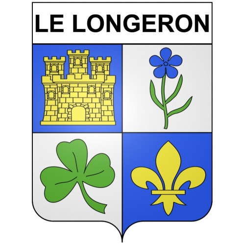 Le Longeron 49 ville Stickers blason autocollant adhésif