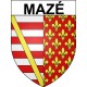 Mazé 49 ville Stickers blason autocollant adhésif