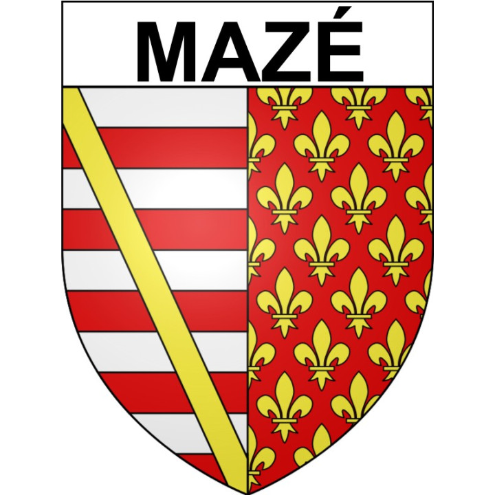 Mazé Sticker wappen, gelsenkirchen, augsburg, klebender aufkleber