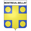 Montreuil-Bellay 49 ville Stickers blason autocollant adhésif