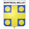 Stickers coat of arms Montreuil-Bellay adhesive sticker